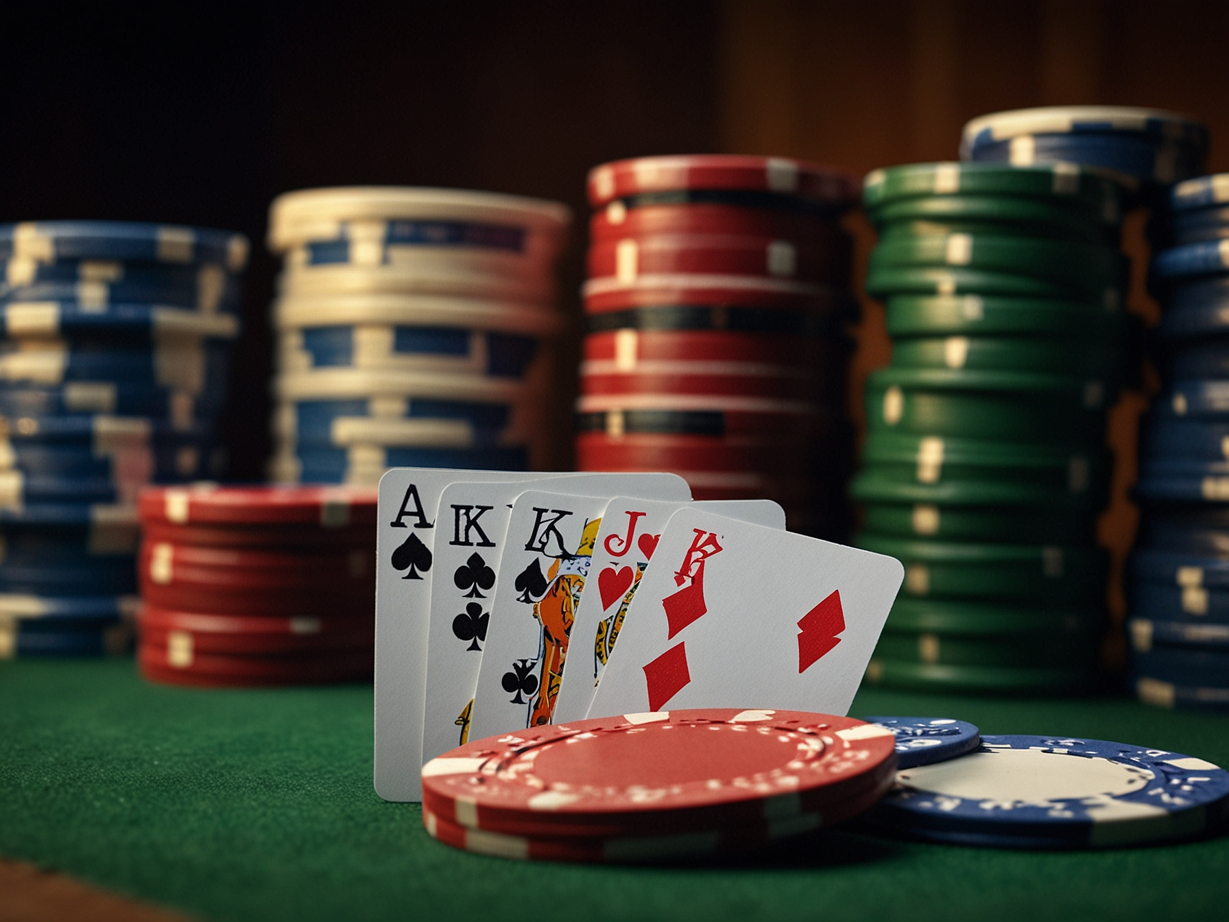 Tiles of slots, table games, and live casino