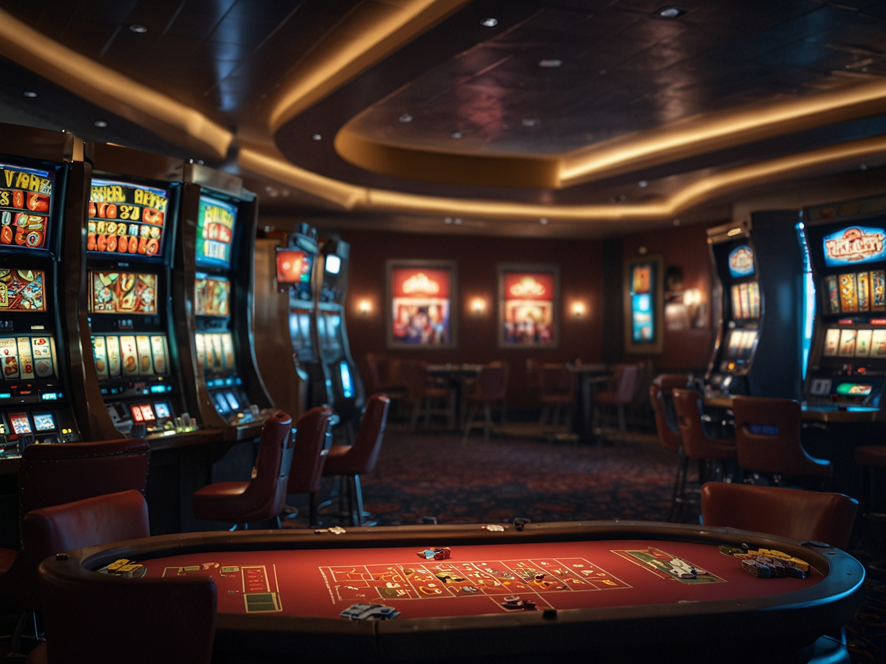 Slots and live casino lobby