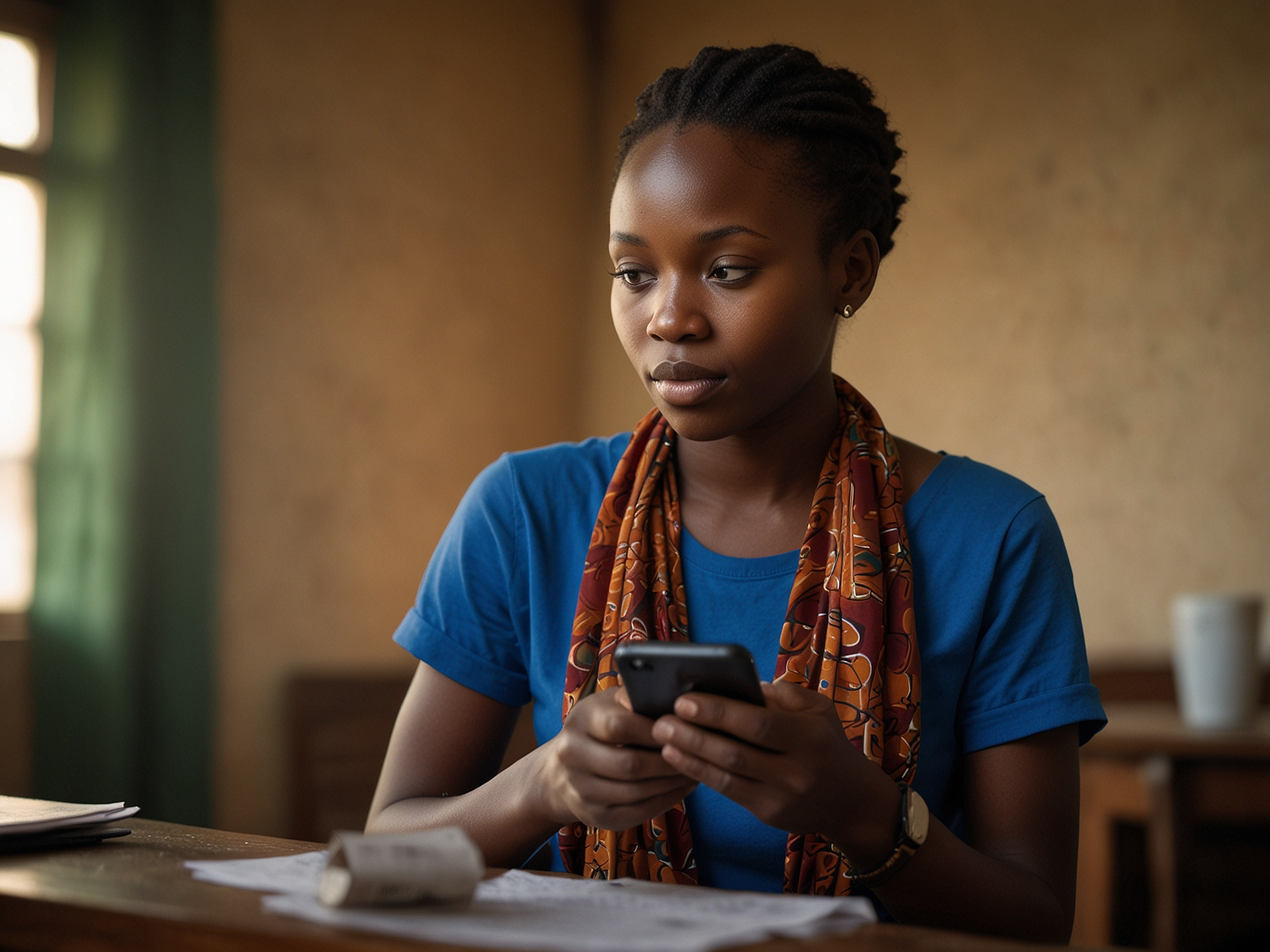 User registering on Karibu Bonus via mobile